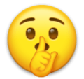 Shushing Face Emoji Lg