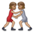 People Wrestling Emoji Lg