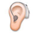 Ear With Hearing Aid Emoji Lg