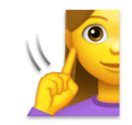 Deaf Woman Emoji Lg