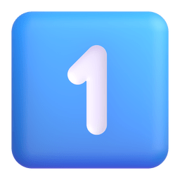 Keycap Digit One Emoji Microsoft-teams