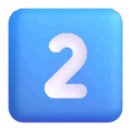 Keycap Digit Two Emoji Microsoft-teams