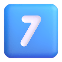 Keycap Digit Seven Emoji Microsoft-teams