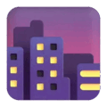 Cityscape At Dusk Emoji Microsoft-teams