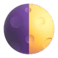 First Quarter Moon Emoji Microsoft-teams