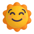 Sun With Face Emoji Microsoft-teams