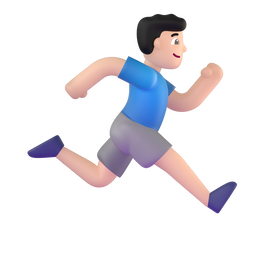 Man Running Facing Right Emoji Microsoft-teams
