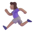 Woman Running Emoji Microsoft-teams