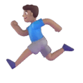 Man Running Emoji Microsoft-teams