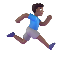 Man Running Facing Right Emoji Microsoft-teams
