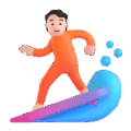 Person Surfing Emoji Microsoft-teams