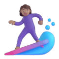 Woman Surfing Emoji Microsoft-teams