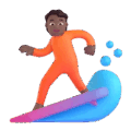 Person Surfing Emoji Microsoft-teams