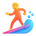 Person Surfing Emoji Microsoft-teams