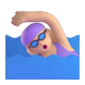 Woman Swimming Emoji Microsoft-teams