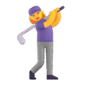 Woman Golfing Emoji Microsoft-teams