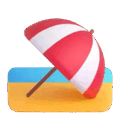 Beach With Umbrella Emoji Microsoft-teams