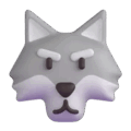 Wolf Emoji Microsoft-teams