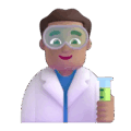 Man Scientist Emoji Microsoft-teams