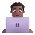 Man Technologist Emoji Microsoft-teams