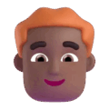 Man Red Hair Emoji Microsoft-teams