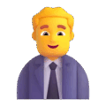 Man Office Worker Emoji Microsoft-teams