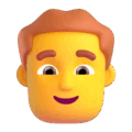 Man Red Hair Emoji Microsoft-teams
