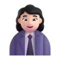 Woman Office Worker Emoji Microsoft-teams