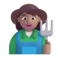 Woman Farmer Emoji Microsoft-teams