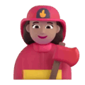 Woman Firefighter Emoji Microsoft-teams