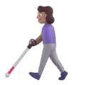 Woman With White Cane Emoji Microsoft-teams