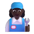 Woman Mechanic Emoji Microsoft-teams