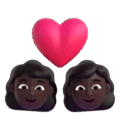 Couple With Heart Woman Woman Emoji Microsoft-teams