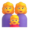 Family Woman Woman Girl Emoji Microsoft-teams