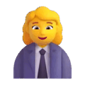 Woman Office Worker Emoji Microsoft-teams