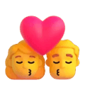 Kiss Woman Man Emoji Microsoft-teams