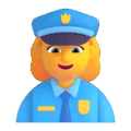 Woman Police Officer Emoji Microsoft-teams