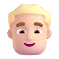 Man Blond Hair Emoji Microsoft-teams