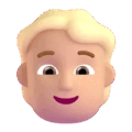Person Blond Hair Emoji Microsoft-teams