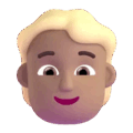 Person Blond Hair Emoji Microsoft-teams