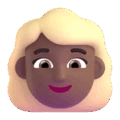 Woman Blond Hair Emoji Microsoft-teams