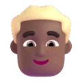 Man Blond Hair Emoji Microsoft-teams