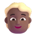 Person Blond Hair Emoji Microsoft-teams