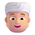Person Wearing Turban Emoji Microsoft-teams
