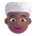 Woman Wearing Turban Emoji Microsoft-teams