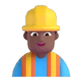 Man Construction Worker Emoji Microsoft-teams