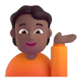 Person Tipping Hand Emoji Microsoft-teams