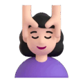 Woman Getting Massage Emoji Microsoft-teams