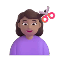 Woman Getting Haircut Emoji Microsoft-teams