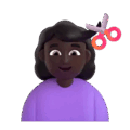 Woman Getting Haircut Emoji Microsoft-teams